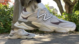 New Balance 9060 Grey Matter Timberwolf  On Foot Review and Sizing Guide [upl. by Presley]