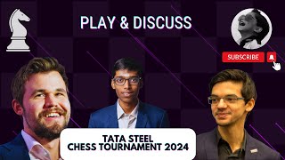 Playing amp Discussion  2 Tata Steel India 2024 aicf fide chessgame learnchessonline playchess [upl. by Moffat]