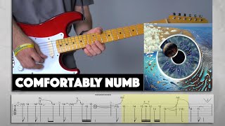 Pink Floyd  Comfortably Numb PULSE Solo Guitar Lesson  Tab Easy Tutorial [upl. by Illene770]