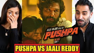 PUSHPA VS JAALI REDDY FIGHT SCENE REACTION  MASS FIGHT SCENE  Icon Star Allu Arjun  Sukumar [upl. by Hadrian484]