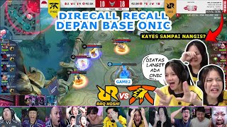 REAKSI KAYES LIAT RRQ VS ONIC GAME 2 MPL ID S14 REACTION STREAMER FNATIC ONIC vs RRQ HOSHI MPLIDS14 [upl. by Itin]