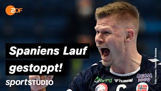 Spanien – Norwegen Highlights  HandballEM 2022  sportstudio [upl. by Yeldahc]