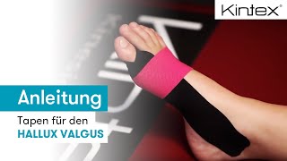 Tapen für den Hallux Valgus  Kintex® Anleitung zum Kinesiologie Tapen [upl. by Onofredo470]