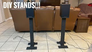 How to Build Speaker Stands Simple and Easy DIY Bookshelf Speaker Stands [upl. by Grath]