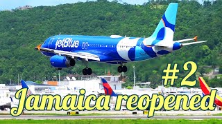 Airplane Spotting Jamaica 🇯🇲 the day Jamaica reopened part 2 [upl. by Kowal]