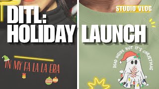 HOLIDAY LAUNCH Attempting a Productive DITL While Trying to Launch New Collection  Studio Vlog 9 [upl. by Edmonds]