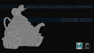 Renderman for Maya  Curvature highpass  PxrDirt [upl. by Ferri]