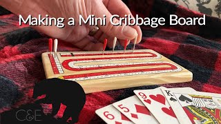 Making a TravelSized Cribbage Board  DIY Projects [upl. by Fattal]