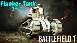 PS5 Battlefield 1  Amiens Flanker Tank 340 UHDR [upl. by Madonia760]