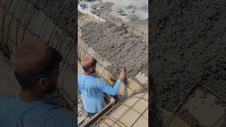 Concrete and cement filling process ytshorts shorts [upl. by Nomolos]