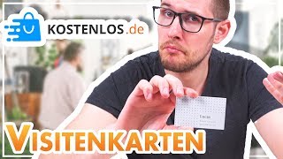 TEST 📦 KOSTENLOS 250 Visitenkarten bestellen [upl. by Nygem]