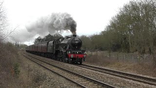 45699 Galatea and her dramatic climb up Sapperton Bank  The Cotswold Venturer  18022023 [upl. by Lemej]