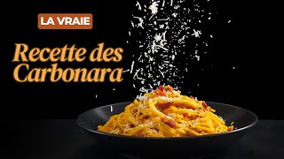 La vraie recette de pâtes à la carbonara [upl. by Sirrap]