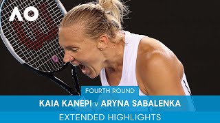 Kaia Kanepi v Aryna Sabalenka Extended Highlights 4R  Australian Open 2022 [upl. by Moises]