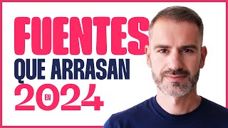 💀 TOP 10 FUENTES que ARRASAN en 2024  Marco Creativo [upl. by Amsa]