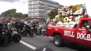 Hells Angel Michael Maverick Bresnans funeral [upl. by Hsirrehc887]