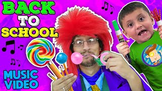 BACK to SCHOOL Music Video 🎵 FV Family DIY Edible School Supplies [upl. by Colbye80]