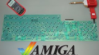 Naprawa ścieżek Amiga 500 Keyboard Mitsumi Service [upl. by Drucill767]