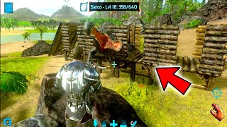 Como tamear un sarco en ark mobile [upl. by Oinigih]