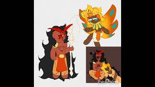 Best friends  burning spice and golden cheese speedpaint ibispaint cookierunkingdom fypシ゚ [upl. by Cousins606]