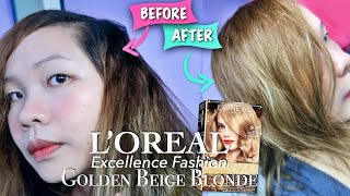 Loreal Excellence Fashion 913 Golden Beige Blonde Review and Demo  Cattleya Arce [upl. by Sueaddaht]