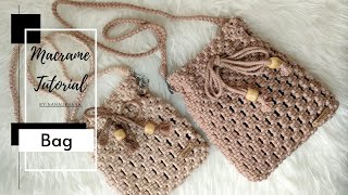 Macrame Tutorial  Bucket Bag  Tutorial Tas Macrame NanaUkhanaMacrame [upl. by Tracay642]