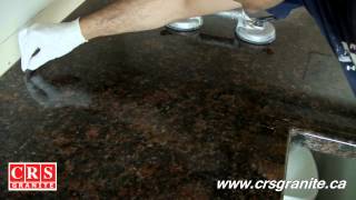 Granite Countertops by CRS Granite  How to Repair a Seam [upl. by Albright]