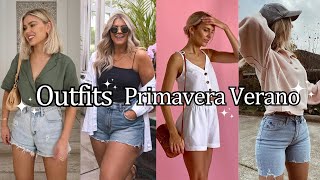 LOOKS DE PRIMAVERA VERANO  TENDENCIAS 2024  LOOKS CASUALES MUJER [upl. by Airrat]