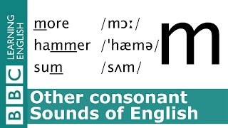 English Pronunciation 👄 Consonant  m  hammer mime and more [upl. by Caren49]