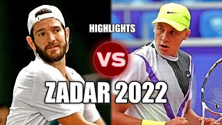 Andrea Vavassori vs Hamad Medjedovic ZADAR 2022 Highlights [upl. by Byler]