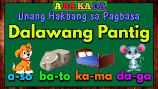 ABAKADA aeiou Kindergarten  Gabay sa Pagbasa at Pagpapantig  Dalawang Pantig Letrang AaYy Part 1 [upl. by Nakah]