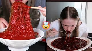 🔥SPICIEST NOODLES In The Planet Eat By Mukbangers 🔥🤯😱 [upl. by Aneret]