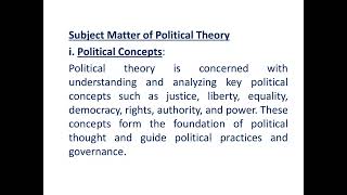 BA 3rd Semester Political Science Maj Question amp Answers Unit 1 Introduction To Political Theory [upl. by Einaffyt864]