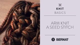 Arm Knit a Seed Stitch [upl. by Ytteb]