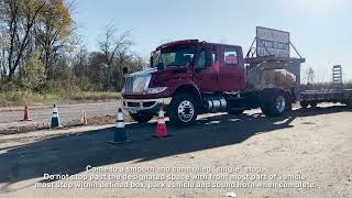 Minnesota CDL Basic Control Skills Exercise 1 Forward Stop [upl. by Notnad]