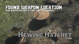 Hewing Hatchet Moonstone Pond  Found Weapon Location RDRII [upl. by Larianna254]