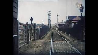 1898  Barnstaple England Riding the Train Colorized [upl. by Ttehr28]