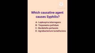 Causative agent of Leprosy youtubeshorts shorts viral quiz diseases gk [upl. by Yennek916]