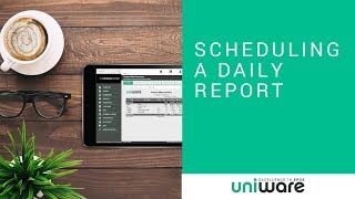 Uniware Cloud  Scheduling a Daily Report [upl. by Hailat663]