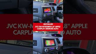 Honda Civic 2008 fitted with JVC KWM785DBW Double Apple CarPlay Android Auto Stereo Dynamic Sounds [upl. by Eneleoj789]