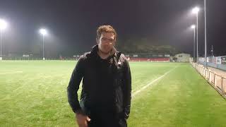 091124 Harrogate Railway Athletic 11 Louth Town FC postmatch interview [upl. by Eneroc]