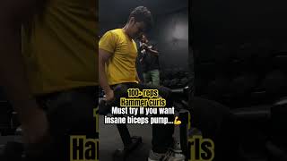 Insane biceps workout workout biceps hammercurl music beats [upl. by Anaib]