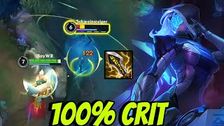 WILD RIFT ADC  THIS ASHE CARRY 1V9 WITH FULL CRIT BUILD IN PATCH 53A GAMEPLAY [upl. by Rockwell]