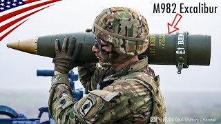 M982 Excalibur  MostAccurate US Artillery Shell with Precision Hit at 44 miles 70 km Away [upl. by Eleen]