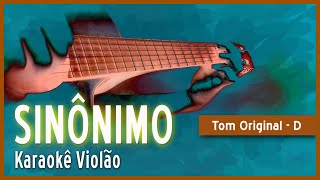 Zé Ramalho  Sinônimo  Karaokê Violão [upl. by Leehar256]