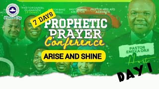 Prayer Conference 2024Arise and Shine Day 1 7th October 2024 [upl. by Yartnoed]