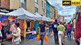 The Vibrant London Summer Walk  2022  Portobello Road to Bayswater 4K HDR [upl. by Chappie]