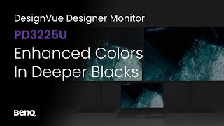 BenQ PD3225U IPS Black Monitor for MacBook Pro Designers amp Content Creators [upl. by Gaynor]