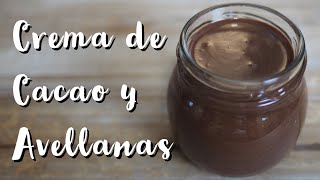 Cómo hacer nocilla casera crema de cacao y avellanas sin azúcar [upl. by Riddle337]