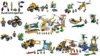 All Lego City Jungle Exploration Sets 2017  Lego Speed Build Review [upl. by Aicire]